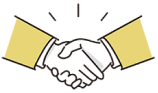 握手するイラスト